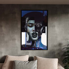 Quadro Decorativo Conceito Composição De Faces Fashion Com Mo