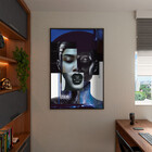 Quadro Decorativo Conceito Composição De Faces Fashion Com Mo