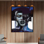 Quadro Decorativo Conceito Composição De Faces Fashion Com Mo