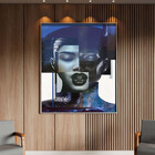 Quadro Decorativo Conceito Composição De Faces Fashion Com Mo