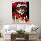 Quadro Decorativo Conceito Cultural India - 120x60 Cm