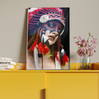 Quadro Decorativo Conceito Cultural India Com Moldura E Vidro