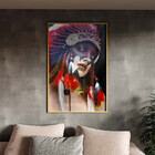 Quadro Decorativo Conceito Cultural India Com Moldura E Vidro