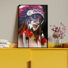 Quadro Decorativo Conceito Cultural India Com Moldura E Vidro