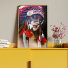 Quadro Decorativo Conceito Cultural India Com Moldura E Vidro