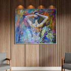 Quadro Decorativo Conceito Danças Back View Com Moldura E Vid