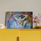 Quadro Decorativo Conceito Danças Back View Com Moldura E Vid