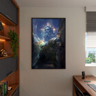 Quadro Decorativo Conceito Deus Do Universo Com Moldura E Vid