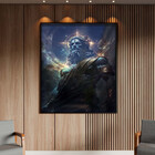 Quadro Decorativo Conceito Deus Do Universo Com Moldura E Vid