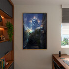 Quadro Decorativo Conceito Deus Do Universo Com Moldura E Vid