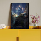 Quadro Decorativo Conceito Deus Do Universo Com Moldura E Vid