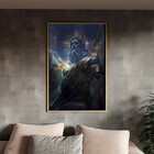 Quadro Decorativo Conceito Deus Do Universo Com Moldura E Vid