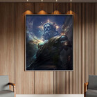 Quadro Decorativo Conceito Deus Do Universo Com Moldura E Vid