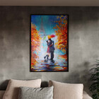 Quadro Decorativo Conceito Dia Dos Namorados Em Paris Com Mol