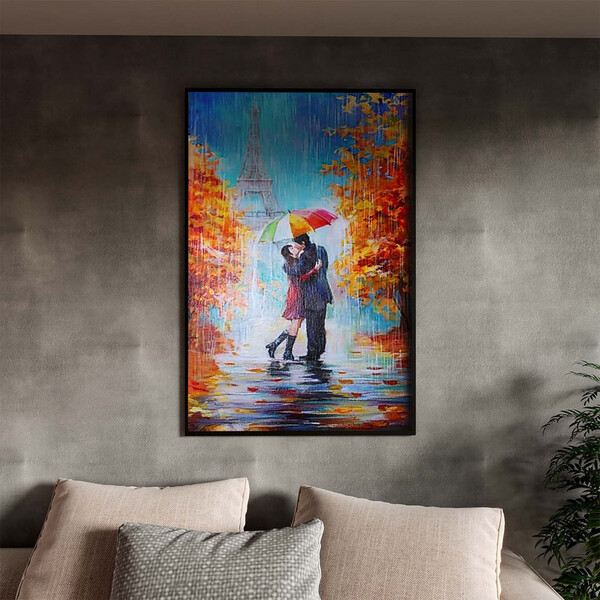 Quadro Decorativo Conceito Dia Dos Namorados Em Paris Com Mol