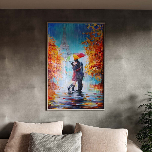 Quadro Decorativo Conceito Dia Dos Namorados Em Paris Com Mol