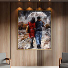 Quadro Decorativo Conceito Emerico-toth Com Moldura Dourada -