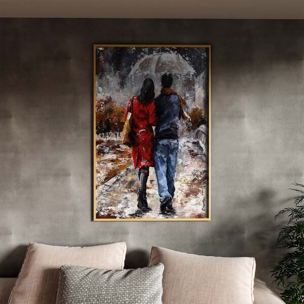 Quadro Decorativo Conceito Emerico-toth Com Moldura Dourada -