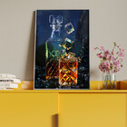 Quadro Decorativo Conceito Fatality Com Moldura E Vidro Prata