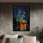 Quadro Decorativo Conceito Fatality Com Moldura E Vidro Preto