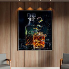 Quadro Decorativo Conceito Fatality Com Moldura Prata - 180x1