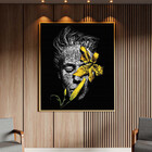 Quadro Decorativo Conceito G1 Com Moldura Dourada - 180x135 Cm