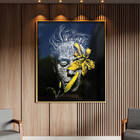 Quadro Decorativo Conceito G1 Com Moldura E Vidro Dourada - 1