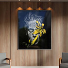 Quadro Decorativo Conceito G1 Com Moldura E Vidro Prata - 100