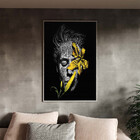 Quadro Decorativo Conceito G1 Com Moldura Prata - 120x80 Cm