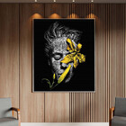 Quadro Decorativo Conceito G1 Com Moldura Prata - 120x80 Cm