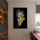 Quadro Decorativo Conceito G1 Com Moldura Prata - 120x80 Cm