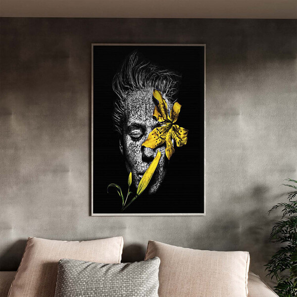 Quadro Decorativo Conceito G1 Com Moldura Prata - 180x135 Cm