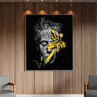 Quadro Decorativo Conceito G1 Com Moldura Prata - 180x135 Cm