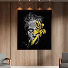 Quadro Decorativo Conceito G1 Com Moldura Preto - 90x60 Cm