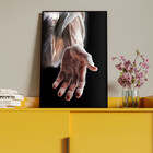 Quadro Decorativo Conceito Mão De Jesus Com Moldura Preto - 2