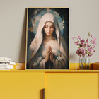 Quadro Decorativo Conceito Maria Com Moldura Dourada - 100x70
