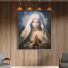Quadro Decorativo Conceito Maria Com Moldura E Vidro Prata -
