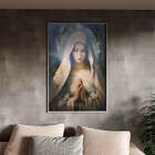 Quadro Decorativo Conceito Maria Com Moldura E Vidro Prata -