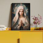 Quadro Decorativo Conceito Maria Com Moldura Preto - 90x60 Cm