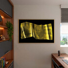 Quadro Decorativo Conceito Nota De 1 Milhão Com Moldura Doura