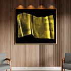 Quadro Decorativo Conceito Nota De 1 Milhão Com Moldura Doura