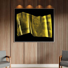 Quadro Decorativo Conceito Nota De 1 Milhão Com Moldura Prata