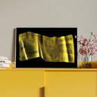 Quadro Decorativo Conceito Nota De 1 Milhão Com Moldura Prata