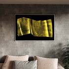 Quadro Decorativo Conceito Nota De 1 Milhão Com Moldura Prata