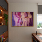 Quadro Decorativo Conceito Nu Artistico Com Moldura E Vidro D