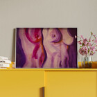 Quadro Decorativo Conceito Nu Artistico Com Moldura Prata - 1