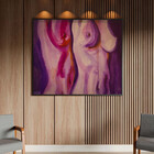 Quadro Decorativo Conceito Nu Artistico Com Moldura Preto - 1