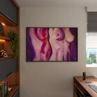 Quadro Decorativo Conceito Nu Artistico Com Moldura Preto - 9