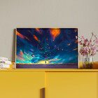 Quadro Decorativo Conceito Paint Ballons Com Moldura Dourada