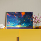 Quadro Decorativo Conceito Paint Ballons Com Moldura E Vidro